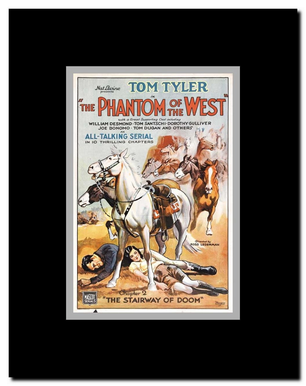 The Phantom of the West Framed Movie Poster