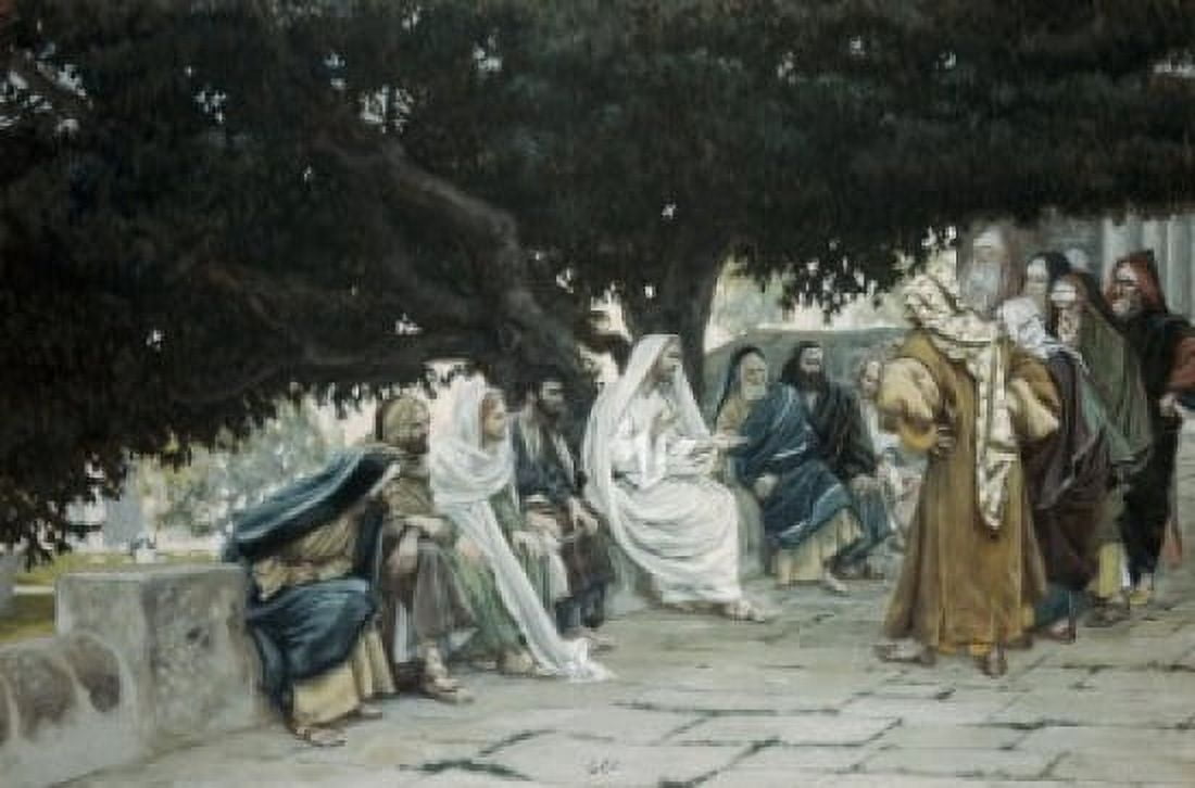 The Pharisees And Sadducees Come To Tempt Jesus James Tissot (1836-1902 French) Canvas Art - James Tissot (18 x 24)