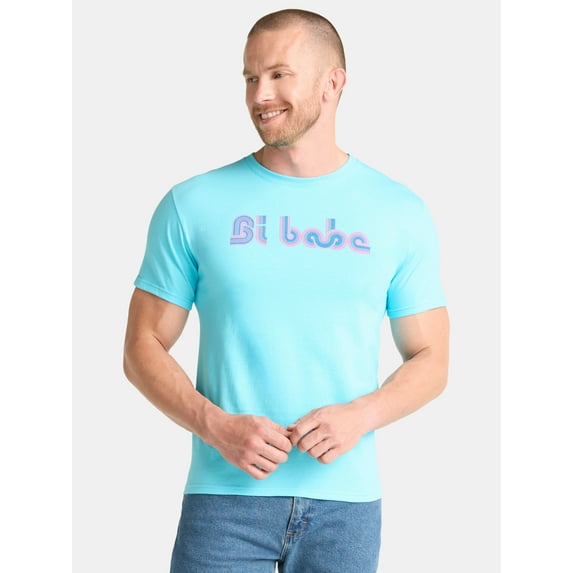 Pride The Phluid Project All Gender Bi Babe Graphic Tee Shirt, Men’s Sizes XS-3XL