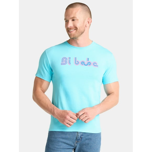 Pride The Phluid Project All Gender Bi Babe Graphic Tee Shirt, Men’s Sizes XS-3XL