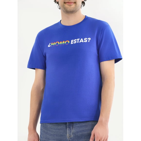 Pride The Phluid Project All Gender Homo Ests? Cotton Graphic Tee Shirt, Men's Sizes XS-3XL