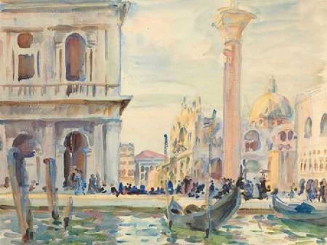 The Piazzetta Canvas Art - John Singer Sargent (22 x 28)