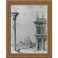 thumbnail image 1 of The Piazzetta Looking towards S. Maria della Salute 24x20 Gold Ornate Wood Framed Canvas Art by Canaletto, 1 of 2