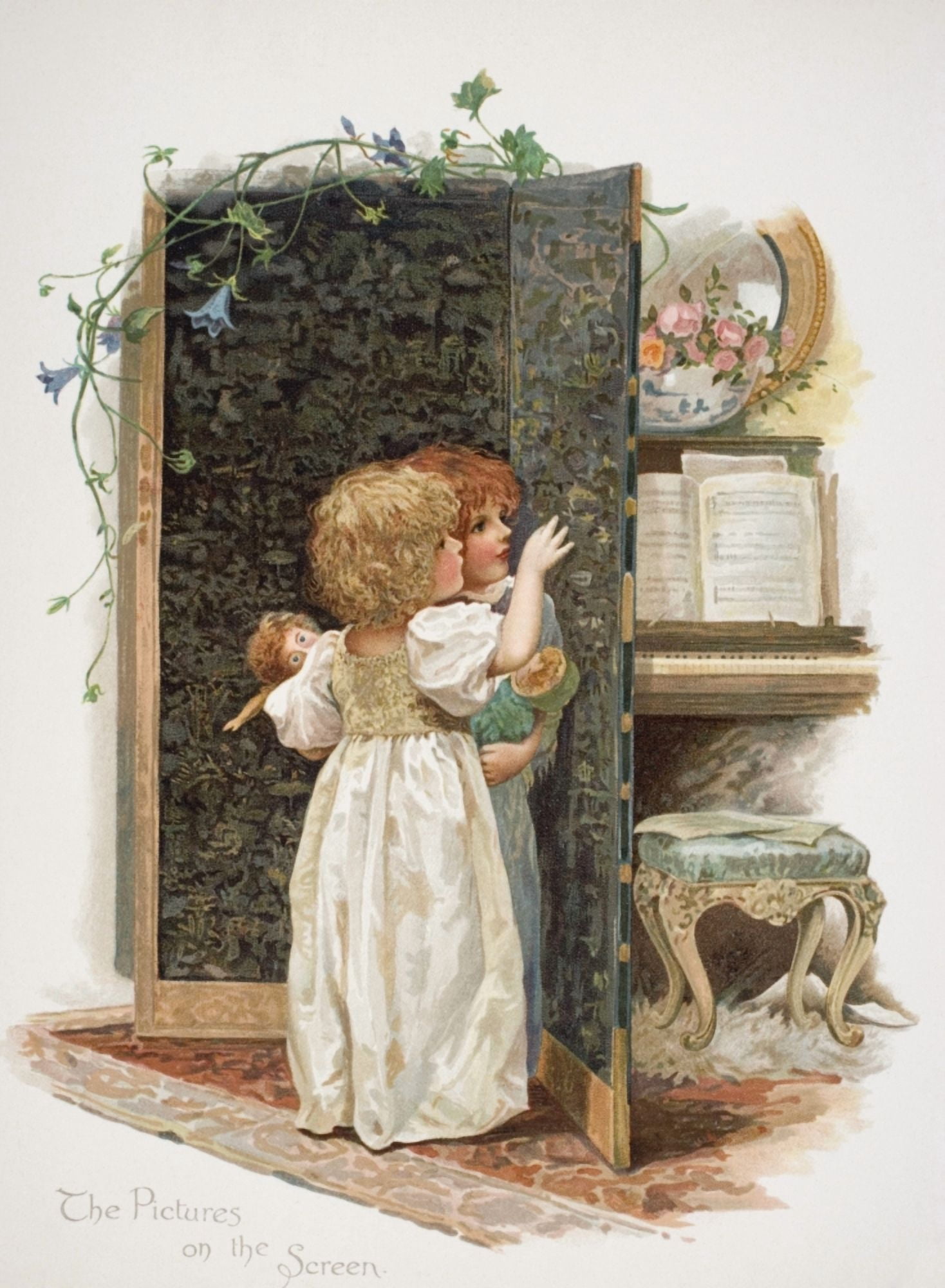The Pictures On The Screen Canvas Art - Ken Welsh Design Pics (24 x 32)