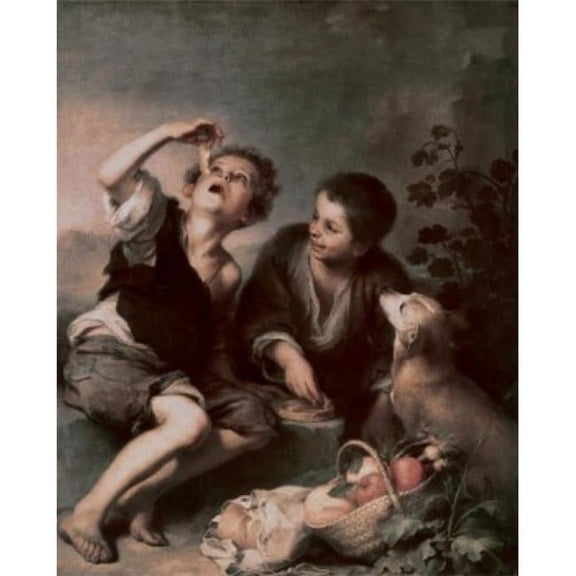The Pie Eating Bartolome Esteban Murillo 1617-1682 Spanish Poster Print - 18 x 24 in.