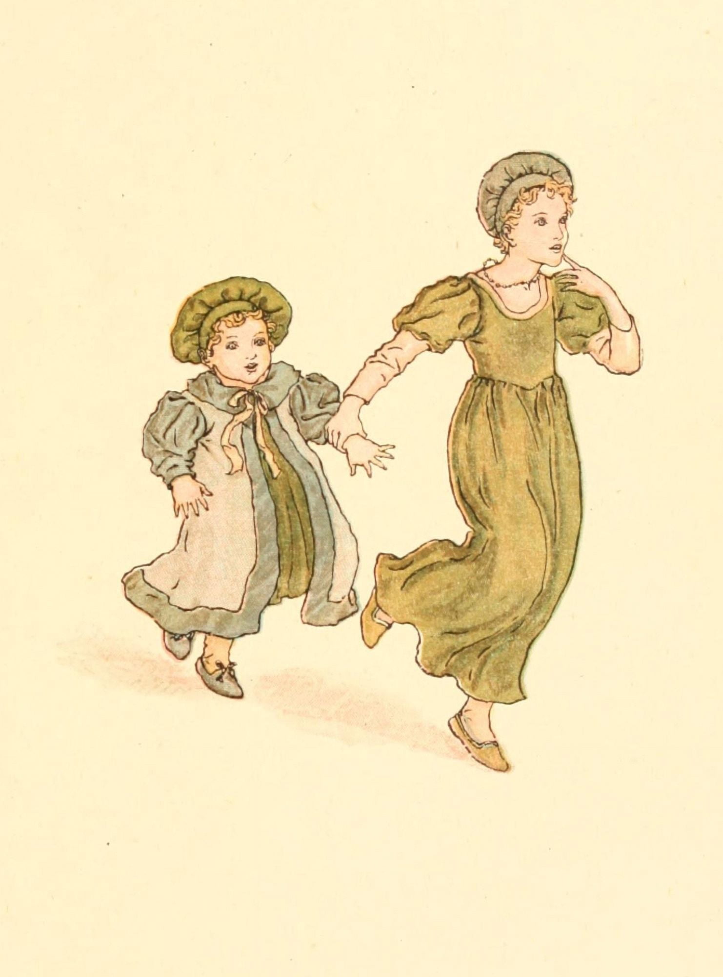 The Pied Piper of Hamelin c1880 Tiny feet pattering Canvas Art - Kate Greenaway (18 x 24)