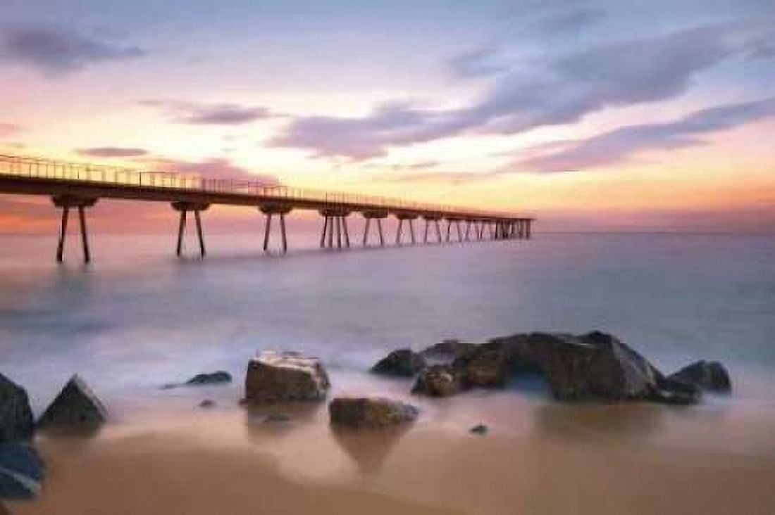 The Pier Canvas Art - Sergi Mora (12 x 18)
