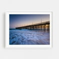 thumbnail image 1 of The Pier in Ventura - Ventura California Photography Boardwalk Ocean Sunset Coast Waves Scenic Beach White Framed Wall Art Print 12 x 16 inches, 1 of 3