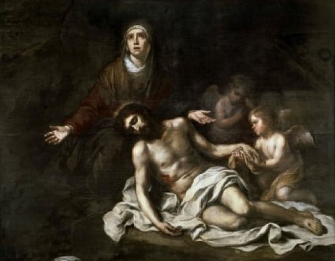 The Pieta Bartolome Esteban Murillo (1617-1682 Spanish) Canvas Art - Bartolome Esteban Murillo (24 x 36)