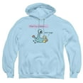 thumbnail image 1 of The Pigeon Sharing Means Adult Pull-Over Hoodie, Light Blue, Medium, 1 of 5