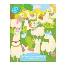 Llama Drama Dry Erase Coloring Book Llama Drama Dry Erase Coloring Book