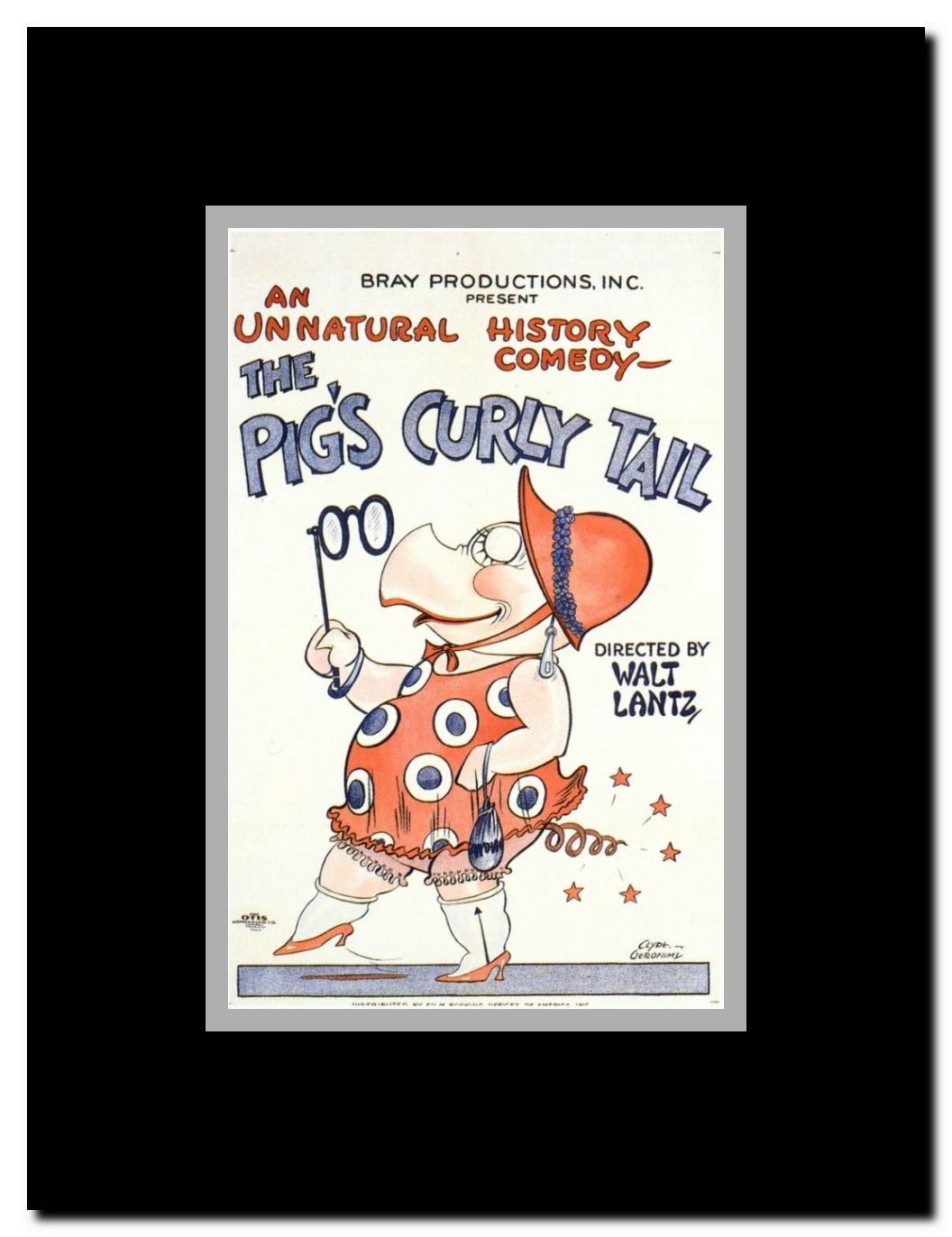 The Pigs Curly Tail Framed Movie Poster
