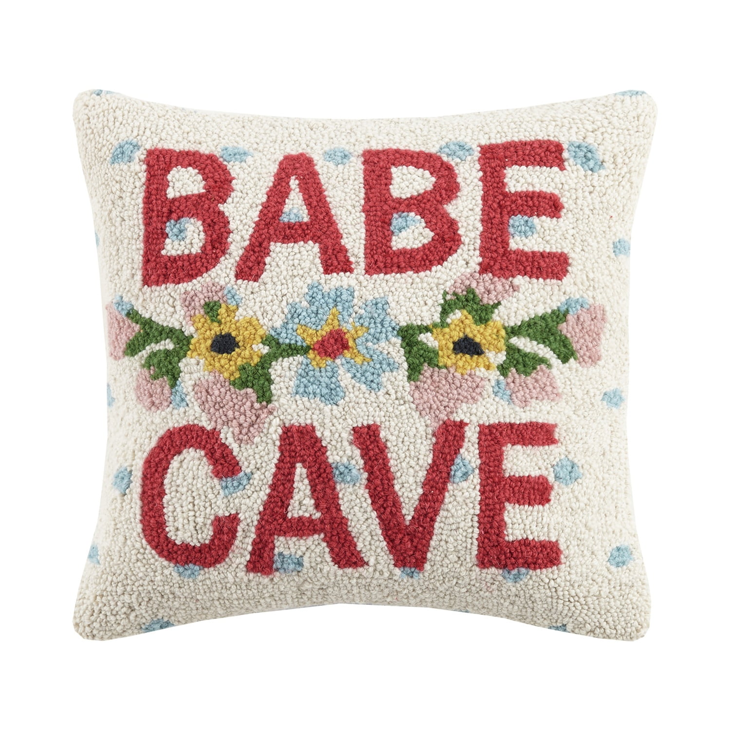 The Pillow Shoppe Babe Cave Hook Multicolor Decorative Pillow, 9"X18"