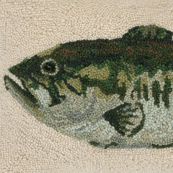 The Pillow Shoppe Bass Hook Multicolor Decorative Pillow, 12"X16"