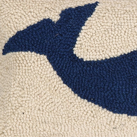 The Pillow Shoppe Welcome Whale Hook Multicolor Decorative Pillow, 8"X24"
