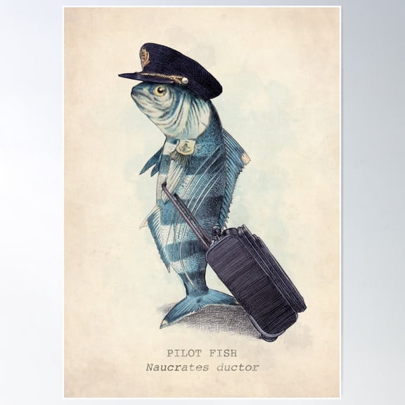 The Pilot Poster Wall Art, Modern Wall Decor For Living Room Bedroom, 12x18 UNFRAMED