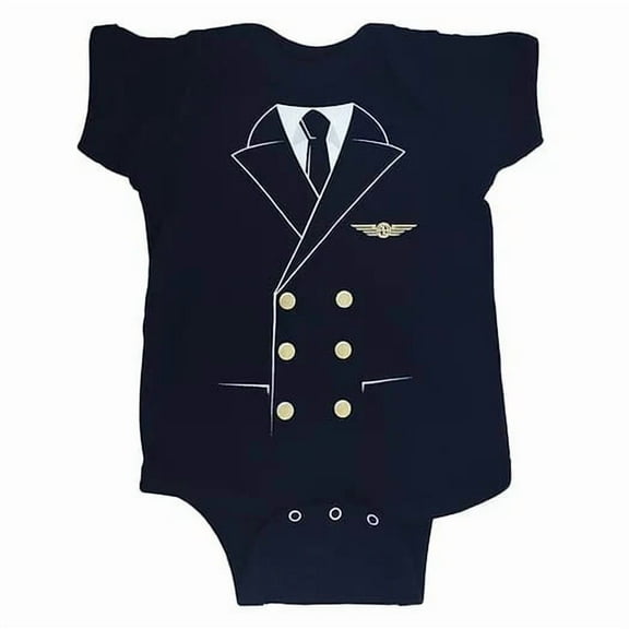 The Pilot Uniform Baby Bodysuit - 6 months