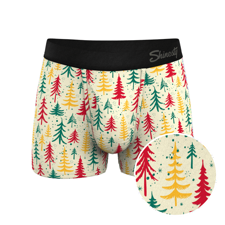 The Pine Tree Playboy - Shinesty Retro Christmas Trees Ball Hammock Pouch  Trunks Underwear Medium