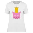 thumbnail image 1 of The Pink Cat King T-Shirt Women -Image by Shutterstock, Female XX-Large, 1 of 2