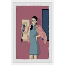 The Pink Fashion Framed Painting Print