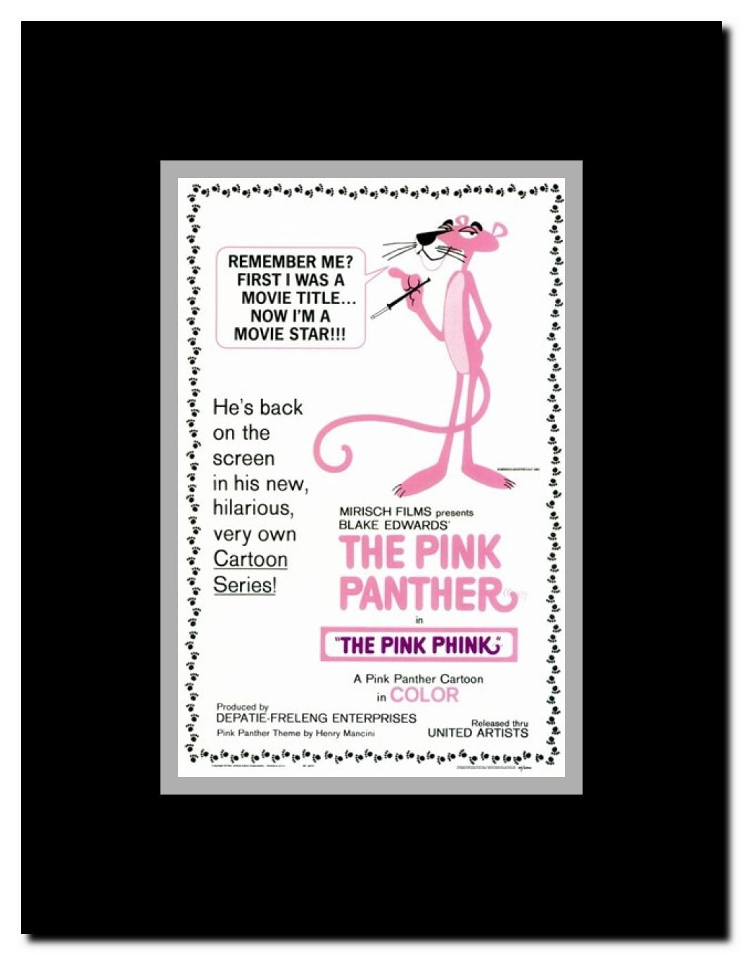 The Pink Panther Framed Movie Poster