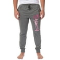 thumbnail image 1 of The Pink Panther Mens' Paw Print Title Logo Sleep Jogger Pajama Pants, 1 of 5