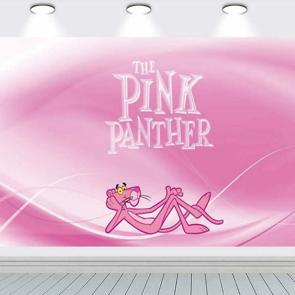 The Pink Panther school Poster Wall Decor Birthday Banner Backdrop Background Party Supplies Taspestry