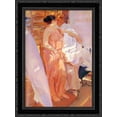 thumbnail image 1 of The Pink Robe 19x24 Black Ornate Wood Framed Canvas Art by Sorolla y Bastida, Joaquin, 1 of 2