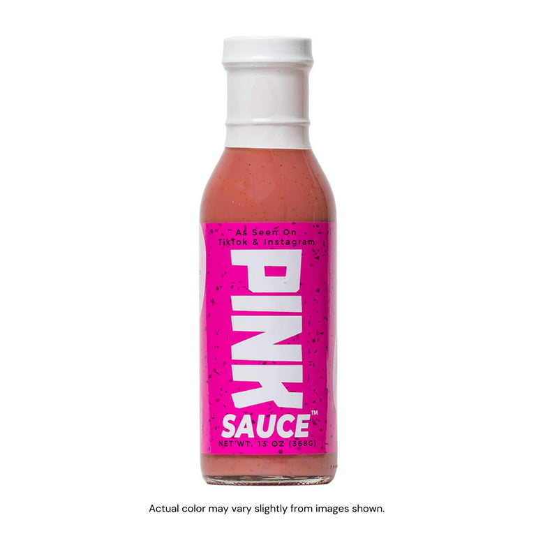 The Pink Sauce, as Seen on Tiktok, Gluten-Free, Vegan Sweet & Tangy Sauce,  13 oz Bottle 