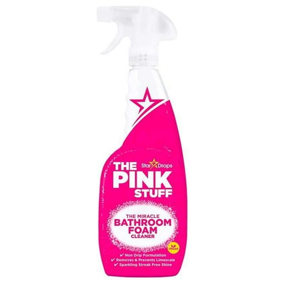 The Pink Stuff 24 oz Fruity Scent Bathroom Cleaner Foam, Pack of 12