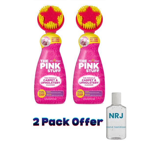 The Pink Stuff Carpet & Upholstery Stain Remover with Scrubber, 16.9 fl oz