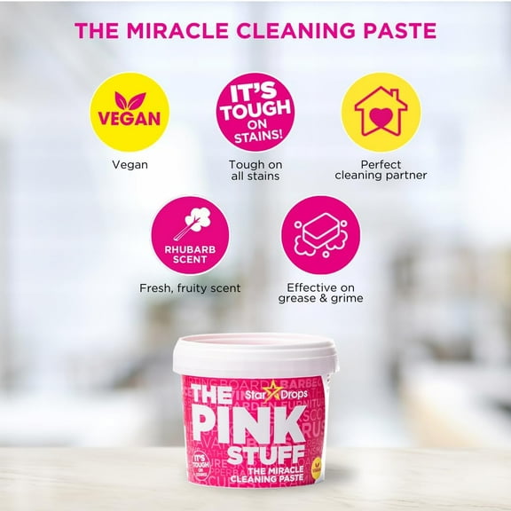 The Pink Stuff Cleaning Bundle - Multi-Purpose Paste, Spray, Foam &  for Home & Outdoor Use
