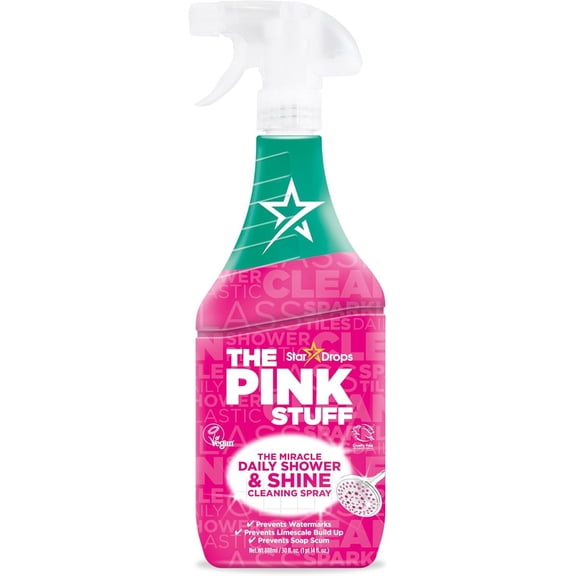 The Pink Stuff Daily Shower & Shine Cleaning Spray, 30oz - 824985
