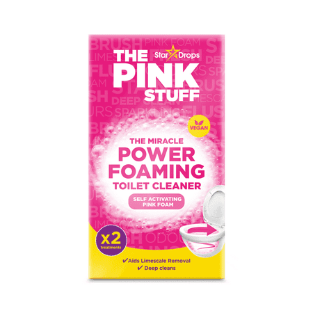 The Pink Stuff, Foaming Powder for Toilets, Bathroom Cleaner, 2 treatments, 7 oz