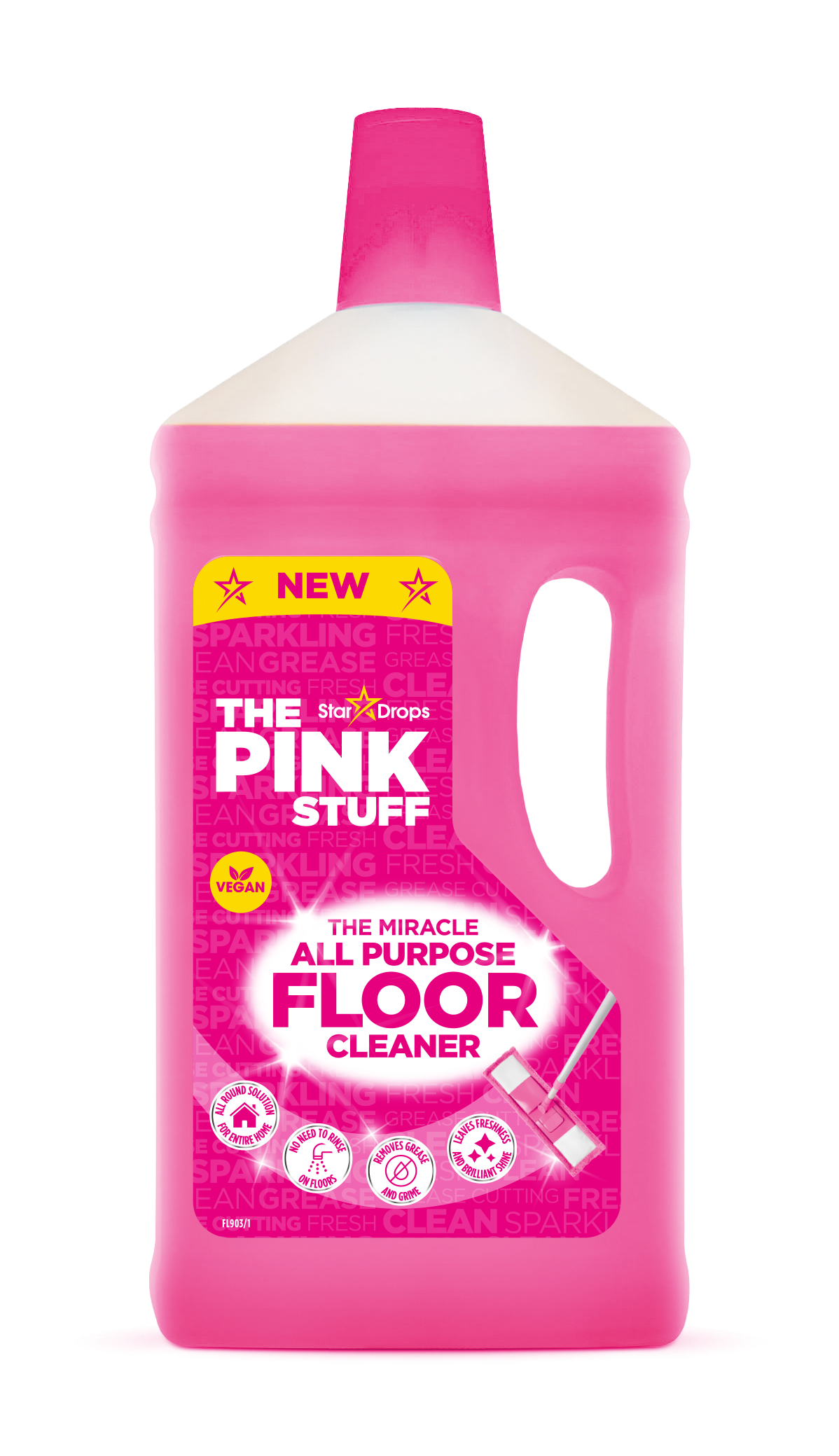 fl.　The　oz.　Miracle　Stuff,　Liquid　Pink　Cleaner,　33.8　All-Purpose　Floor