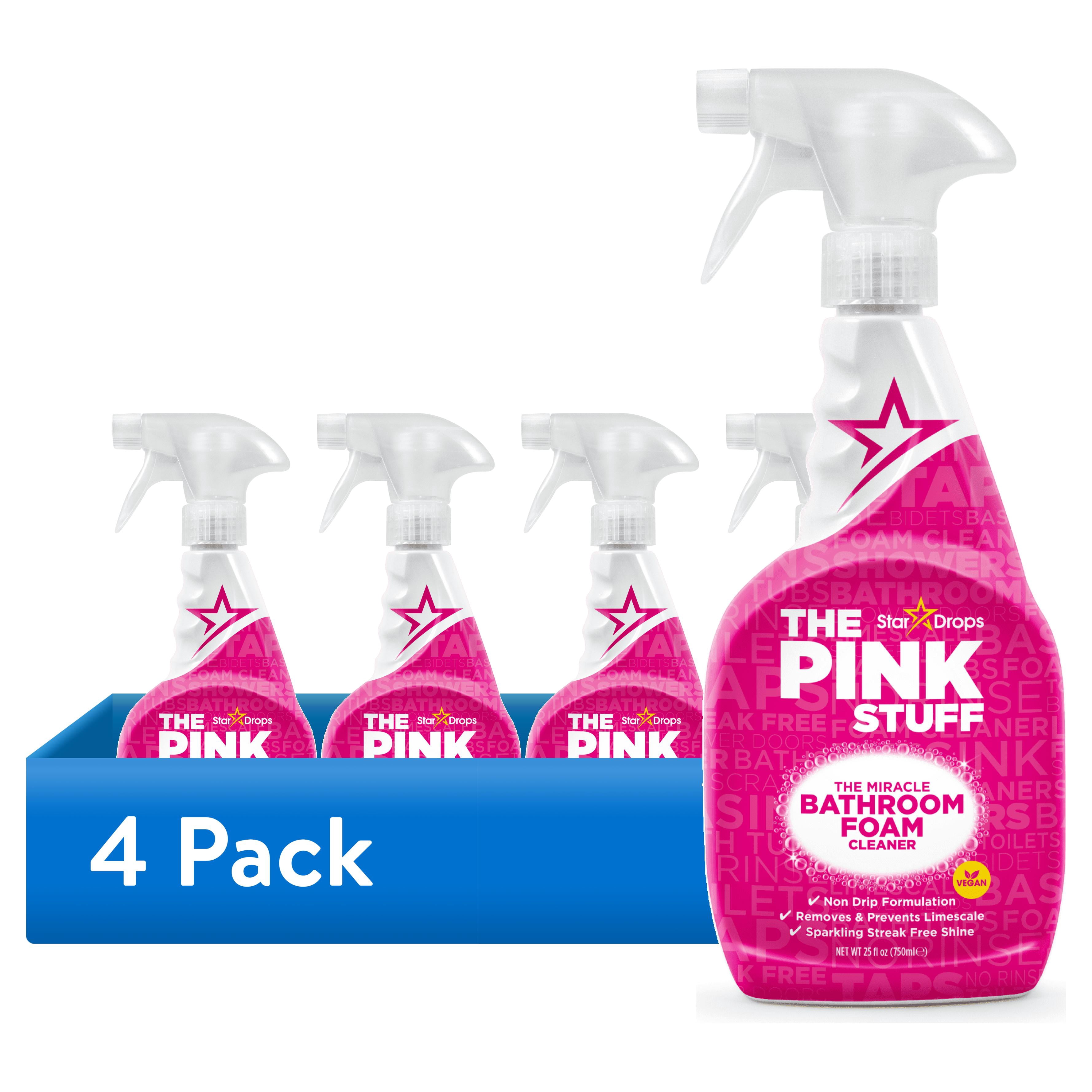 (4 pack) The Pink Stuff, Home & Bathroom Foam Cleaner, 25.36 oz.