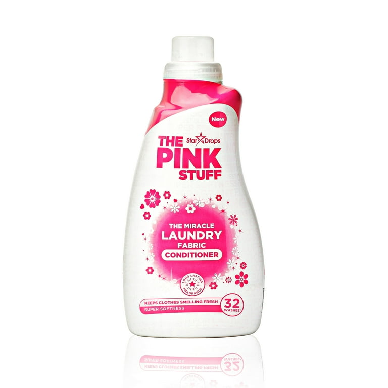 The Pink Stuff, Miracle Laundry Fabric Conditioner, Liquid, 32 Loads, 32.5 fl. oz., Size: 32.5 fl oz