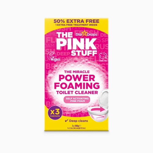The Pink Stuff Miracle Power Foaming Toilet Cleaner, Self-Activating Formula...