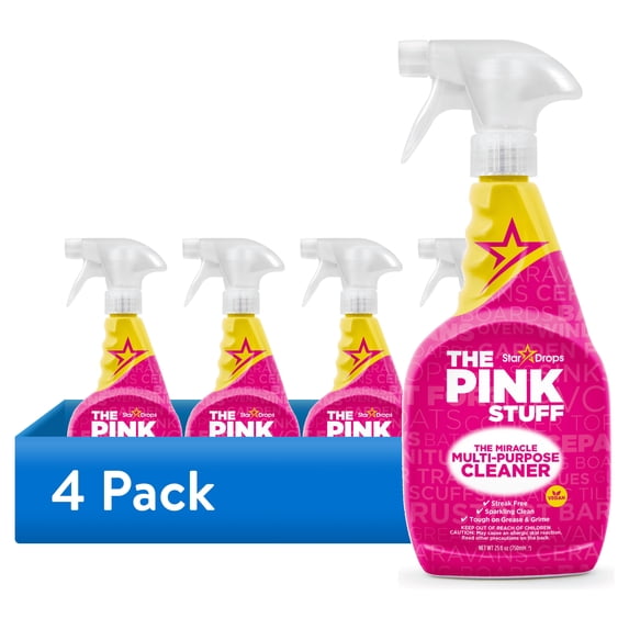 (4 pack) The Pink Stuff Multi-Purpose Cleaner Spray, 25.36 fl. oz.