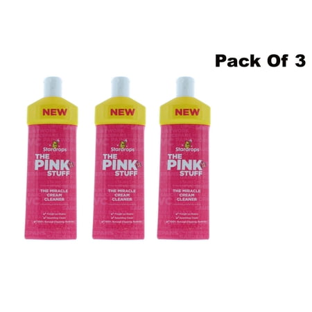 The Pink Stuff Stardrops Miracle Cream Cleaner Vegan 500ml Pack Of 3