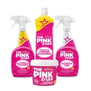 The Pink Stuff - Ultimate Bundle (1 Cleaning Paste, 1 Multi-Purpose Spray, 1 Cream Cleaner, 1 Bathroom Foam Cleaner)