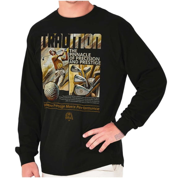 The Pinnacle Prestige Golf Tradition Long Sleeve TShirt Men Women Brisco Brands S
