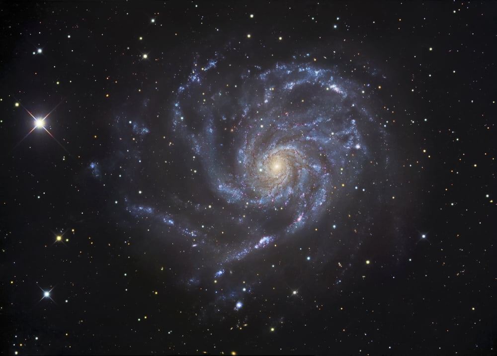 The Pinwheel Galaxy Canvas Art - Robert GendlerStocktrek Images (17 x 12)