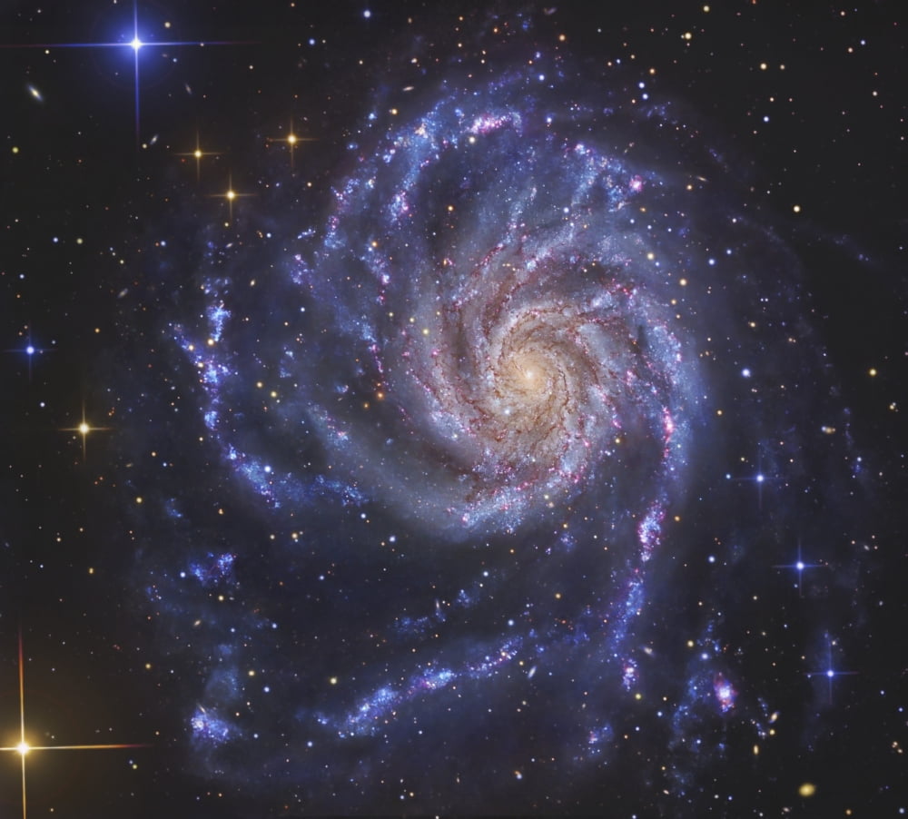The Pinwheel Galaxy also known as NGC 5457 Canvas Art - R Jay GaBanyStocktrek Images (30 x 27)