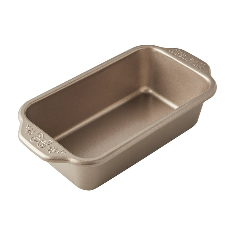 The Pioneer Woman 11-Inch Nonstick Aluminized Steel Loaf Pan, Champagne, 2  Count 