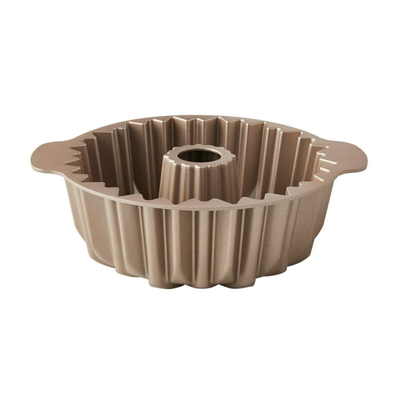 The Pioneer Woman 11-Inch Nonstick Cast Aluminum Floral Fluted Cake Pan, Champagne