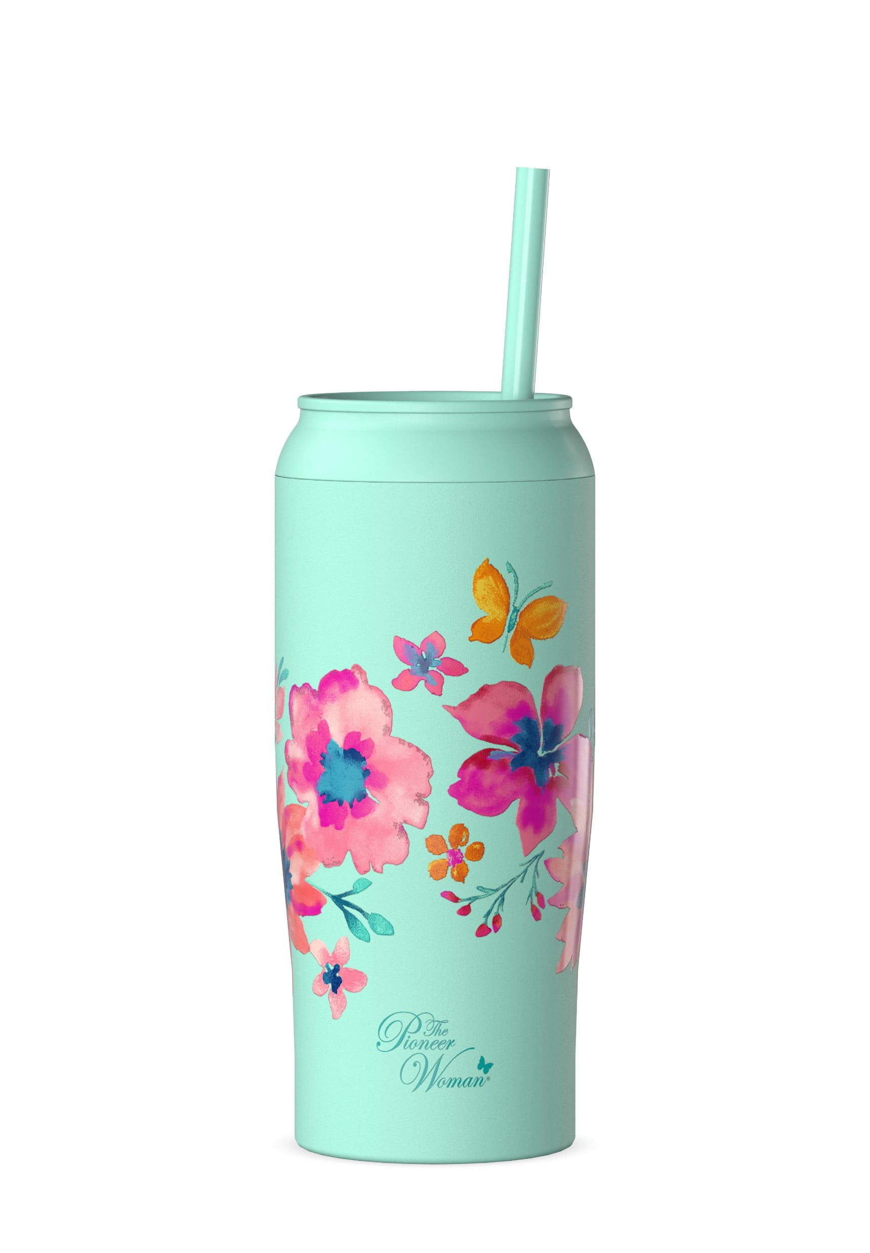 The Pioneer Woman 17oz Fresh Floral Stainless Steel Cooler Tumbler