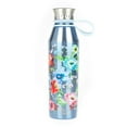 thumbnail image 1 of The Pioneer Woman 18 oz Blue Floral Stainless Steel Water Bottle, 1 of 5