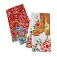 thumbnail interactive-video image 1 of The Pioneer Woman 2-Pack 18”x 28” Woven Kitchen Towel Set, Ranch Floral Print, 1 of 8