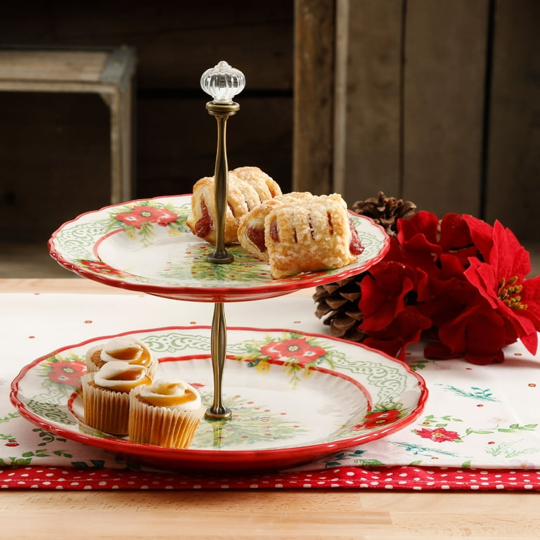 The Pioneer Woman 2-Tier Holiday Cheer Server